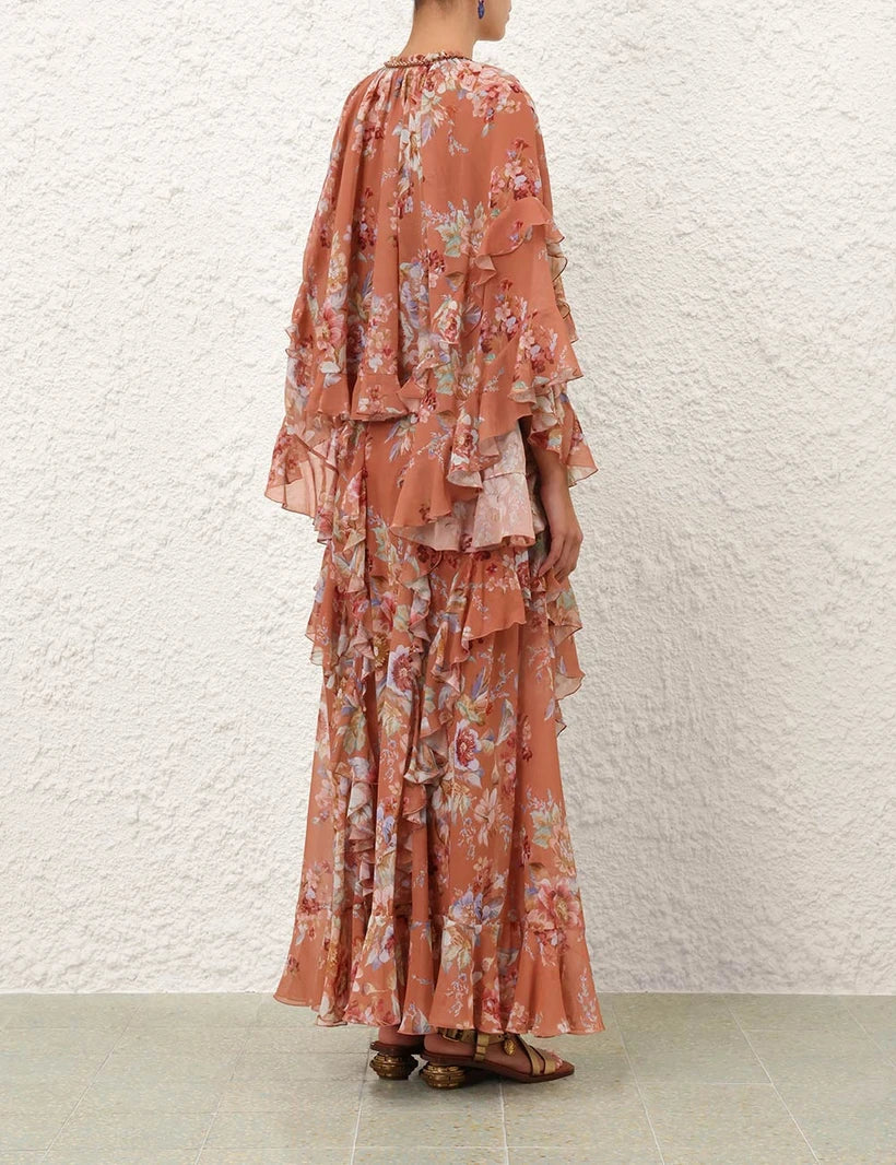 Awaken Ruffle Blouse & Skirt Set