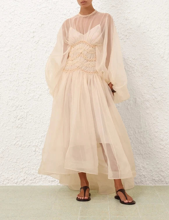 Illuminate Macrame Gown