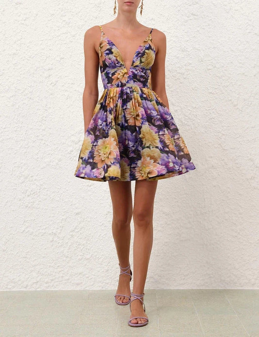 Luna V Neck Mini Dress