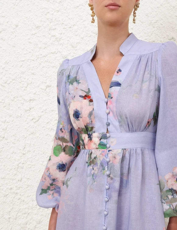 Everley Plunge Midi Dress