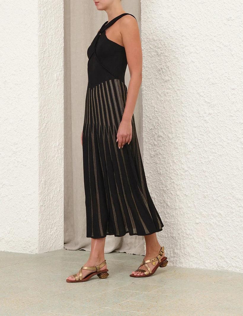 Rebellion Striped Halter Dress