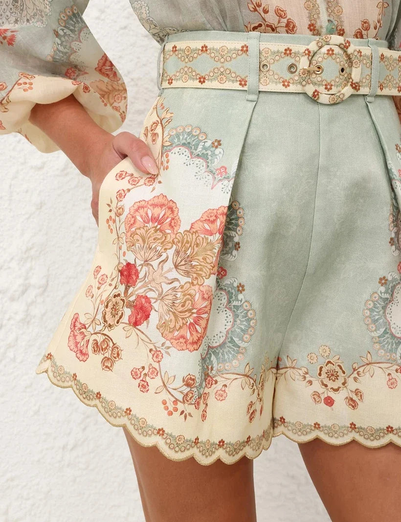 Daylight Blouse & Tuck Short Set