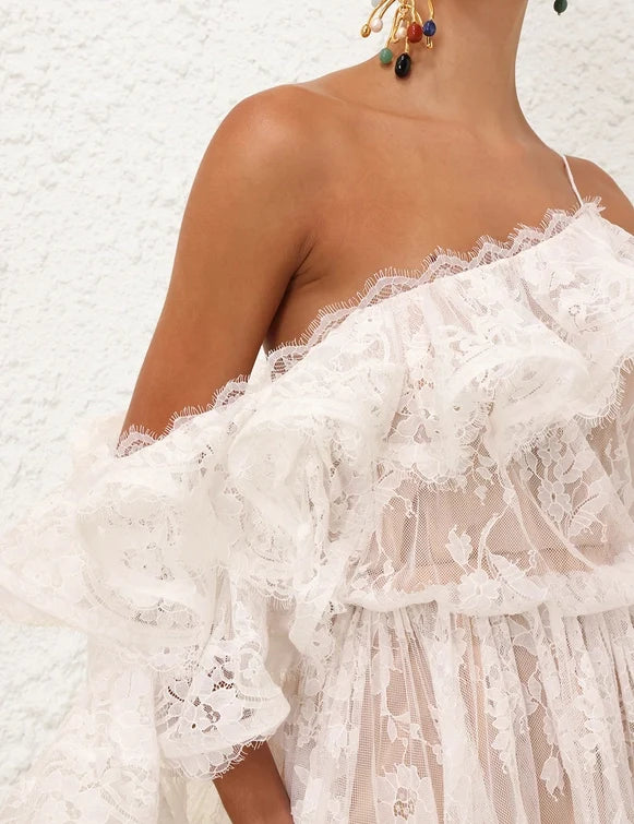 Dawning Lace Mini Dress