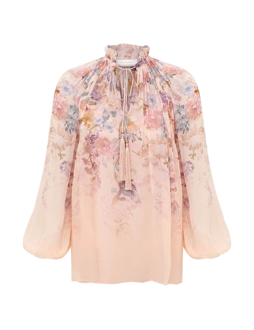 Valiant Billow Blouse & Tuck Short Set