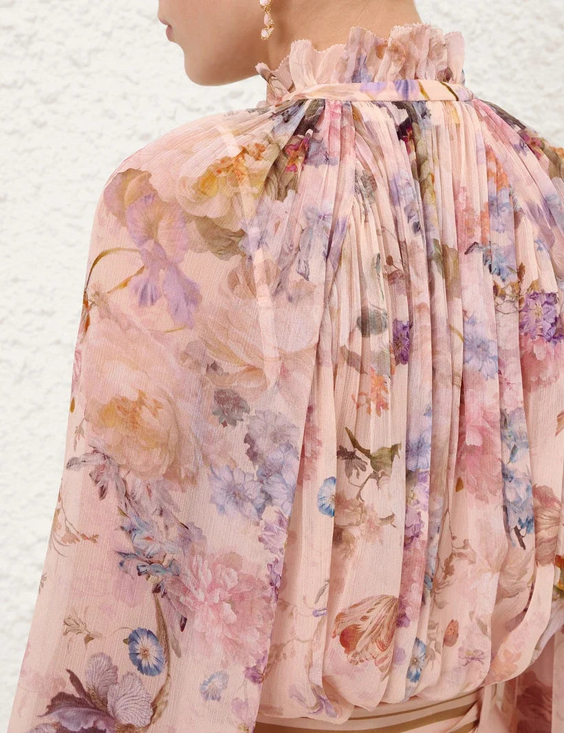 Valiant Billow Blouse & Tuck Short Set