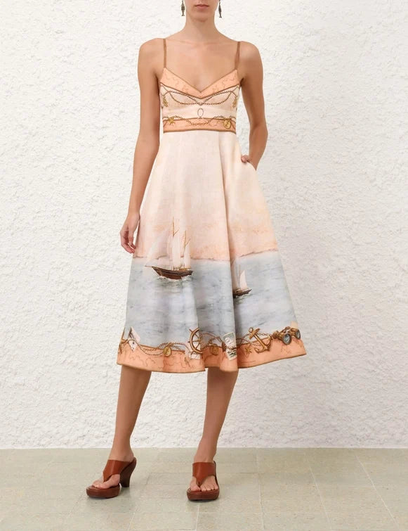 Scarborough Picnic Midi Dress