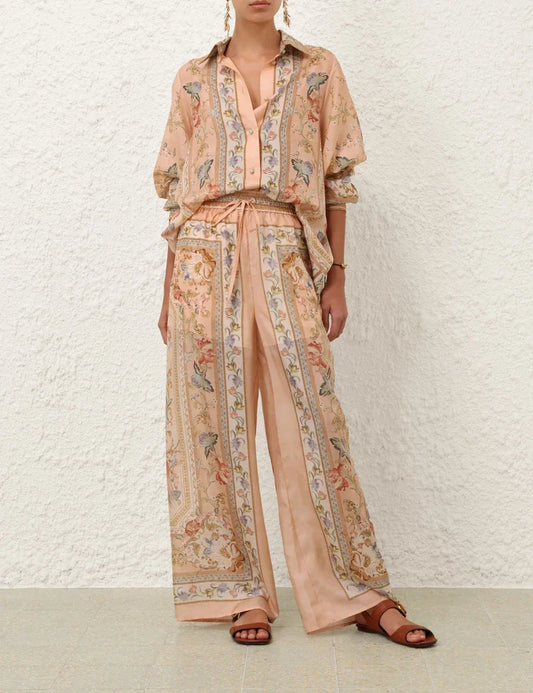Roselight Relaxed Shirt & Blouse Set